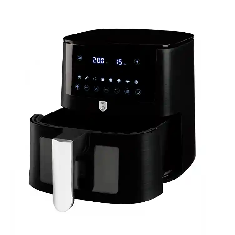 Berlinger Haus Φριτέζα Αέρος 8lt Air Fryer, με Ορατό Παράθυρο, Matte Black Collection BH-9605