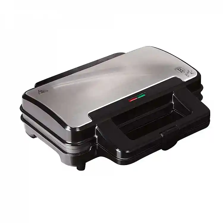 Berlinger Haus Τοστιέρα με 2 Αντικολλητικές Πλάκες 900W, Black Silver Collection BH-9140