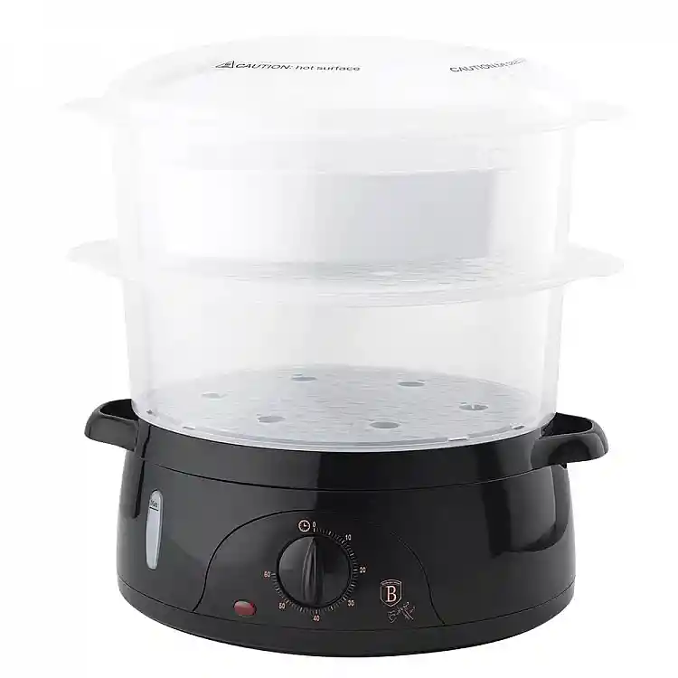 Berlinger Haus Ηλεκτρικός Ατμομάγειρας 6L (800W) με 2 Επίπεδα Μαγειρέματος, Black Rose Collection BH-9378