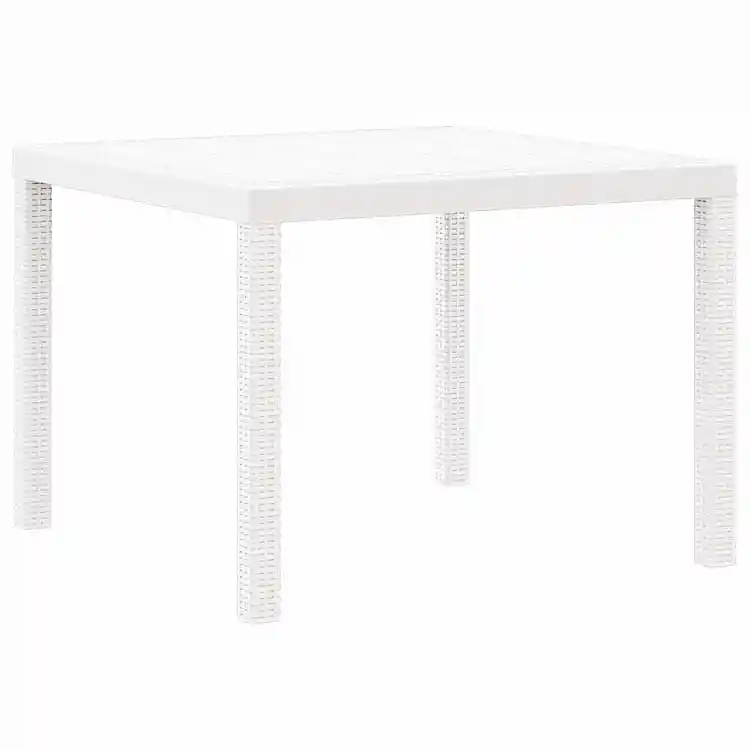 vidaXL Σέτ φαγητού για κήπο 3 pcs Λευκό Πολυπροπυλένιο 3378685