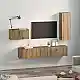 vidaXL Σετ επίπλου τηλεόρασης 4 pcs Artisan Oak Επεξεργασμένο ξύλο 3393263