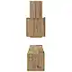 vidaXL Σετ επίπλου τηλεόρασης 4 pcs Artisan Oak Επεξεργασμένο ξύλο 3393263