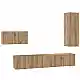 vidaXL Σετ επίπλου τηλεόρασης 4 pcs Artisan Oak Επεξεργασμένο ξύλο 3393263
