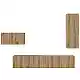 vidaXL Σετ επίπλου τηλεόρασης 4 pcs Artisan Oak Επεξεργασμένο ξύλο 3393263
