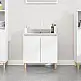 vidaXL Ντουλάπι Νιπτήρα Λευκό 58 x 33 x 60 εκ. από Επεξεργασμένο Ξύλο 821252