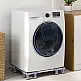 vidaXL Βάση πλυντηρίου ρούχων Γκρι 67 x 67 x 12 εκ Ανοξείδωτο ατσάλι 42009957