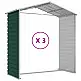 vidaXL Αποθήκη Κήπου Πράσινη 191 x 300 x 198 εκ. από Γαλβανισμένο Ατσάλι 3188233