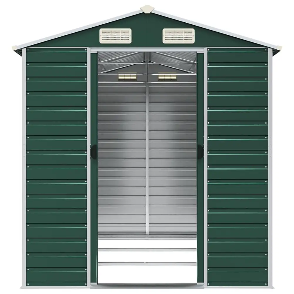 vidaXL Αποθήκη Κήπου Πράσινη 191 x 300 x 198 εκ. από Γαλβανισμένο Ατσάλι 3188233