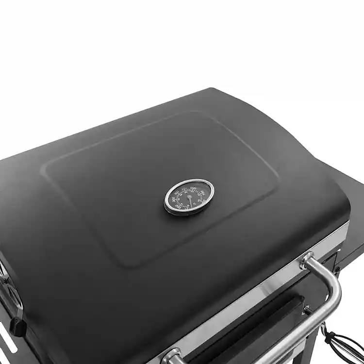 vidaXL Ψησταριά Κάρβουνου / BBQ Μαύρη με Κάτω Ράφι 44280