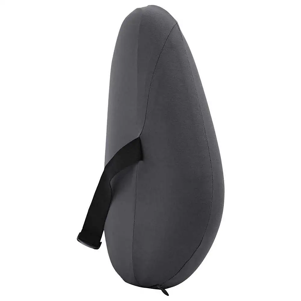 vidaXL Μαξιλάρι Πλάτης Μονόχρωμο Γκρι 40 x 32 x 14 εκ Αφρός Μνήμης 42012709