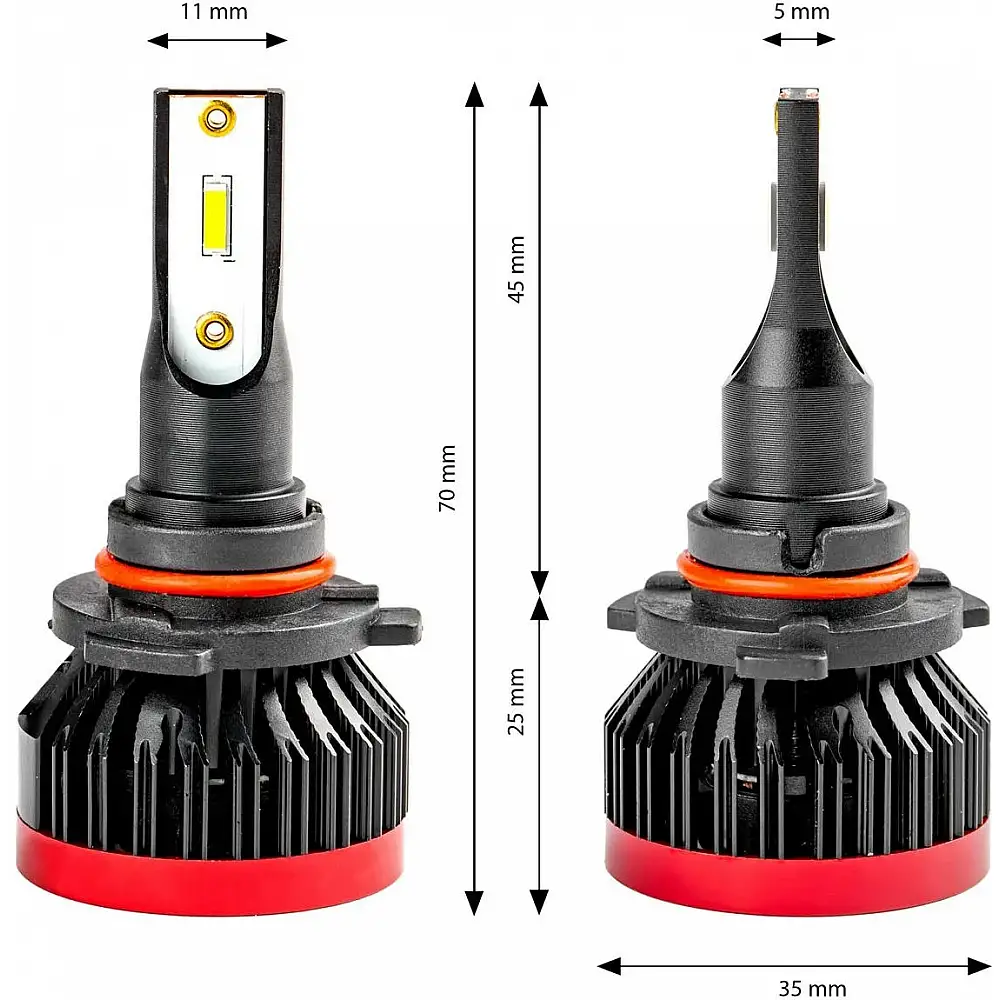 AMiO Λάμπες Αυτοκινήτου 2τμχ BF Series HB3 LED 6000K Ψυχρό Λευκό 8-30V 50W 02246