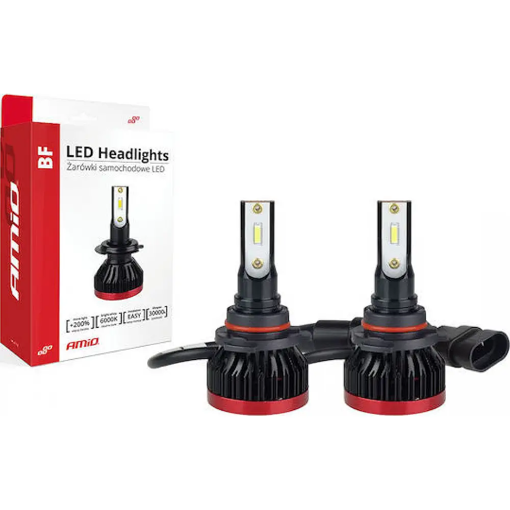 AMiO Λάμπες Αυτοκινήτου 2τμχ BF Series HB3 LED 6000K Ψυχρό Λευκό 8-30V 50W 02246