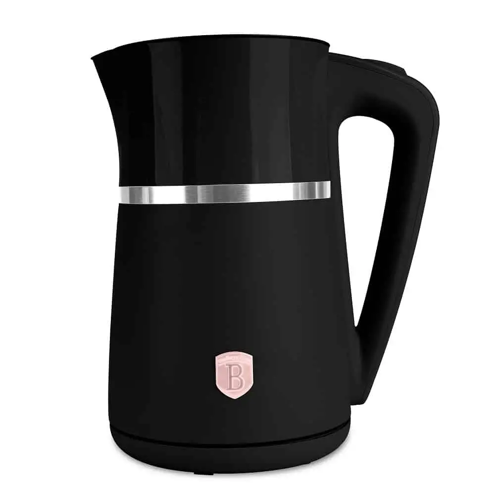 Berlinger Haus Ηλεκτρικός Βραστήρας 1.7L Διπλού Τοιχώματος BH9861 2200W Black Rose Gold με Cool Touch & 360° Βάση BH-9861