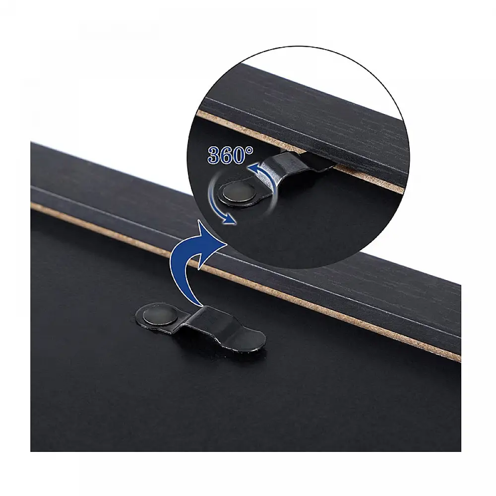 Σετ 10 Ξύλινες Κορνίζες σε Διαφορετικές Διαστάσεις Χρώματος Μαύρο Songmics RPF310H