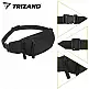 Trizand Τσαντάκι Μέσης Running Belt 2L Μαύρο Unisex 27408