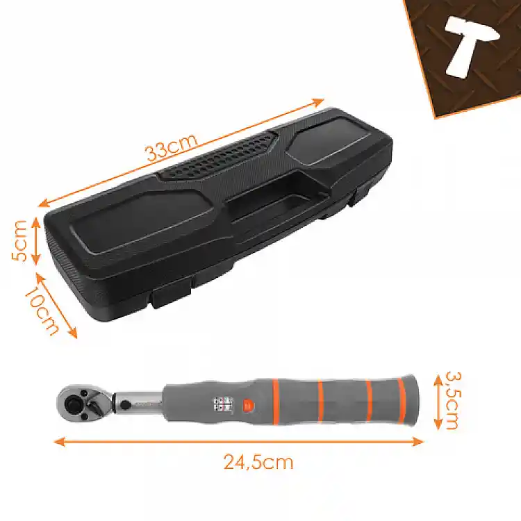 Bigstren Δυναμόκλειδο 1/4" 2-26 Nm Δεξιόστροφο/Αριστερόστροφο με Πιστοποιητικό Διακρίβωσης 27087
