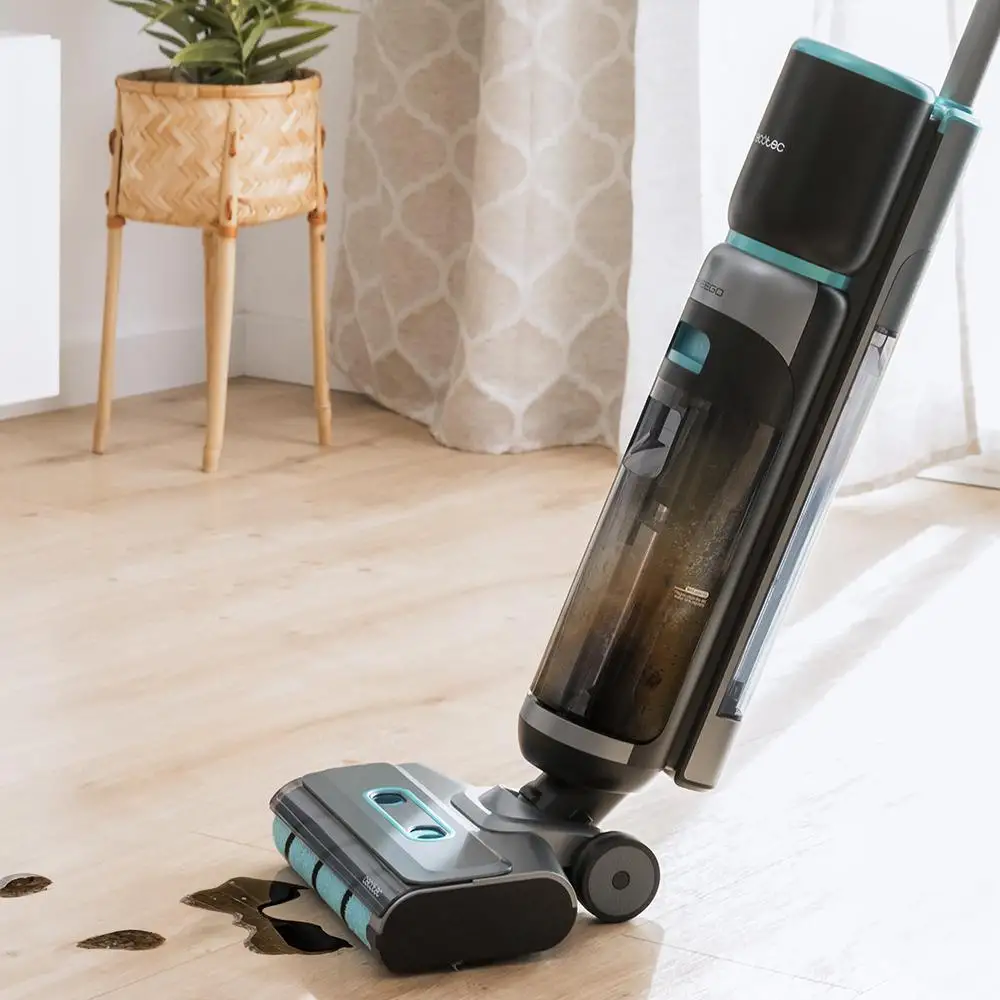 Cecotec Ηλεκτρική Σφουγγαρίστρα & Σκούπα 200W FreeGo Wash&Vacuum X-Treme , 35' Αυτονομία, Δοχεία 700ml, 3 Λειτουργίες, Αυτόματος Ψεκασμός, Βάση Αυτοκαθαρισμού CEC-A90-005863
