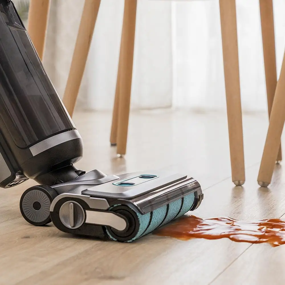 Cecotec Ηλεκτρική Σφουγγαρίστρα & Σκούπα 200W FreeGo Wash&Vacuum X-Treme , 35' Αυτονομία, Δοχεία 700ml, 3 Λειτουργίες, Αυτόματος Ψεκασμός, Βάση Αυτοκαθαρισμού CEC-A90-005863