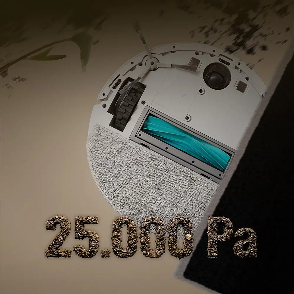 Cecotec Ρομποτική Ηλεκτρική Σκούπα Conga Y90 Pearl με Βάση Αυτόματης Εκκένωσης, Τεχνητή Νοημοσύνη, Λέιζερ Πλοήγηση, 25000Pa, 240’ Αυτονομία, Για Κατοικίδια, WiFi/Bluetooth, 3L CEC-127712