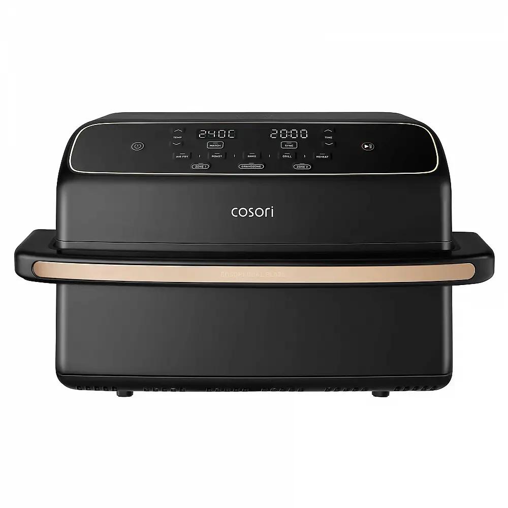 Cosori Φριτέζα Αέρος Air Fryer TwinFry Compact  8,6 lt 2700W με Διπλό Κάδο Μαύρη CAF-TF801-CEUR