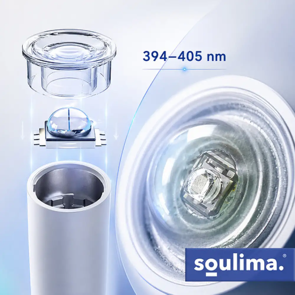 Soulima Λάμπα UV LED νυχιών MINI 3W με βάση, LCD, USB-C 27771