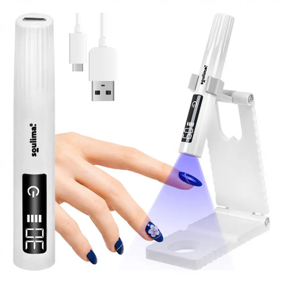 Soulima Λάμπα UV LED νυχιών MINI 3W με βάση, LCD, USB-C 27771