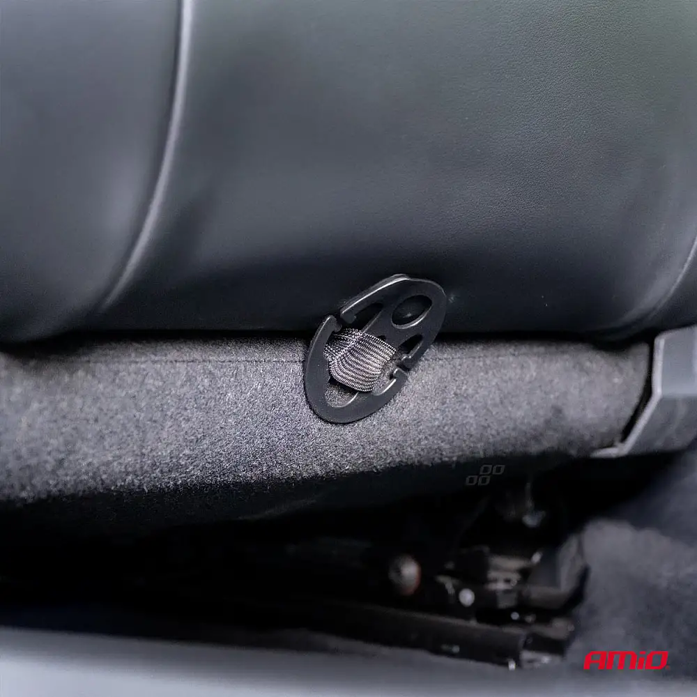 AMIO Κάλυμμα Καθίσματος Αυτοκινήτου με οσφυϊκή υποστήριξη 45x120cm CSM-17, Γκρι 04430