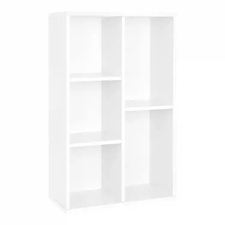 Ξύλινη Βιβλιοθήκη με 5 Ράφια 50 x 24 x 80 cm Χρώματος Λευκό VASAGLE LBC25WT