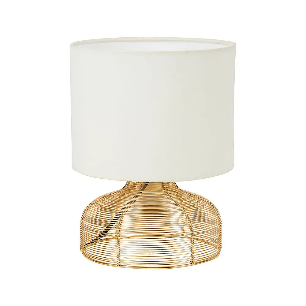 Ostaria Λάμπα Μεταλλική "Lio" Λευκή Χρυσή -37748