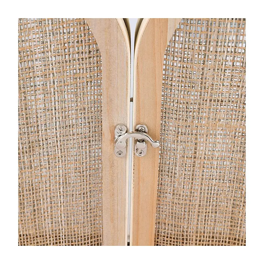 Ostaria Καθρέφτης Ξύλινος Mdf με Φυσικό Φινίρισμα σε Κουτί Kraft -37070