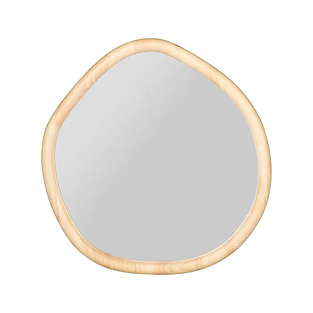 Ostaria Καθρέφτης Ξύλινος Οργανικός Φυσικός με Ξύλο και Γυαλί σε Κουτί Κραφτ -37066