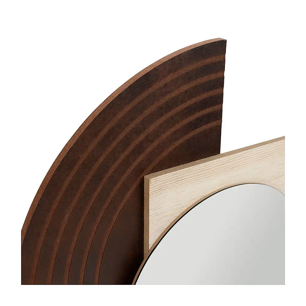 Ostaria Καθρέφτης mdf Ξύλο Σύγχρονος Φυσικός -37059