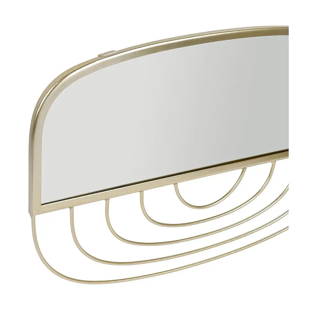 Ostaria Καθρέφτης Μεταλλικός 'Vintage' Χρυσός -37061