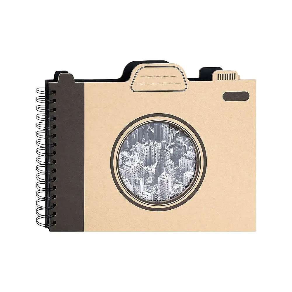 Ostaria Άλμπουμ Φωτογραφιών Παραδοσιακό Σπιράλ Σκληρό Εξώφυλλο 'Φωτογραφική Μηχανή' 60 Σελίδες -37054