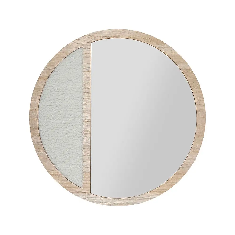 Ostaria Καθρέφτης mdf Sherpa 'Otawa' Φυσικός με Κράφτ Κουτί -36804