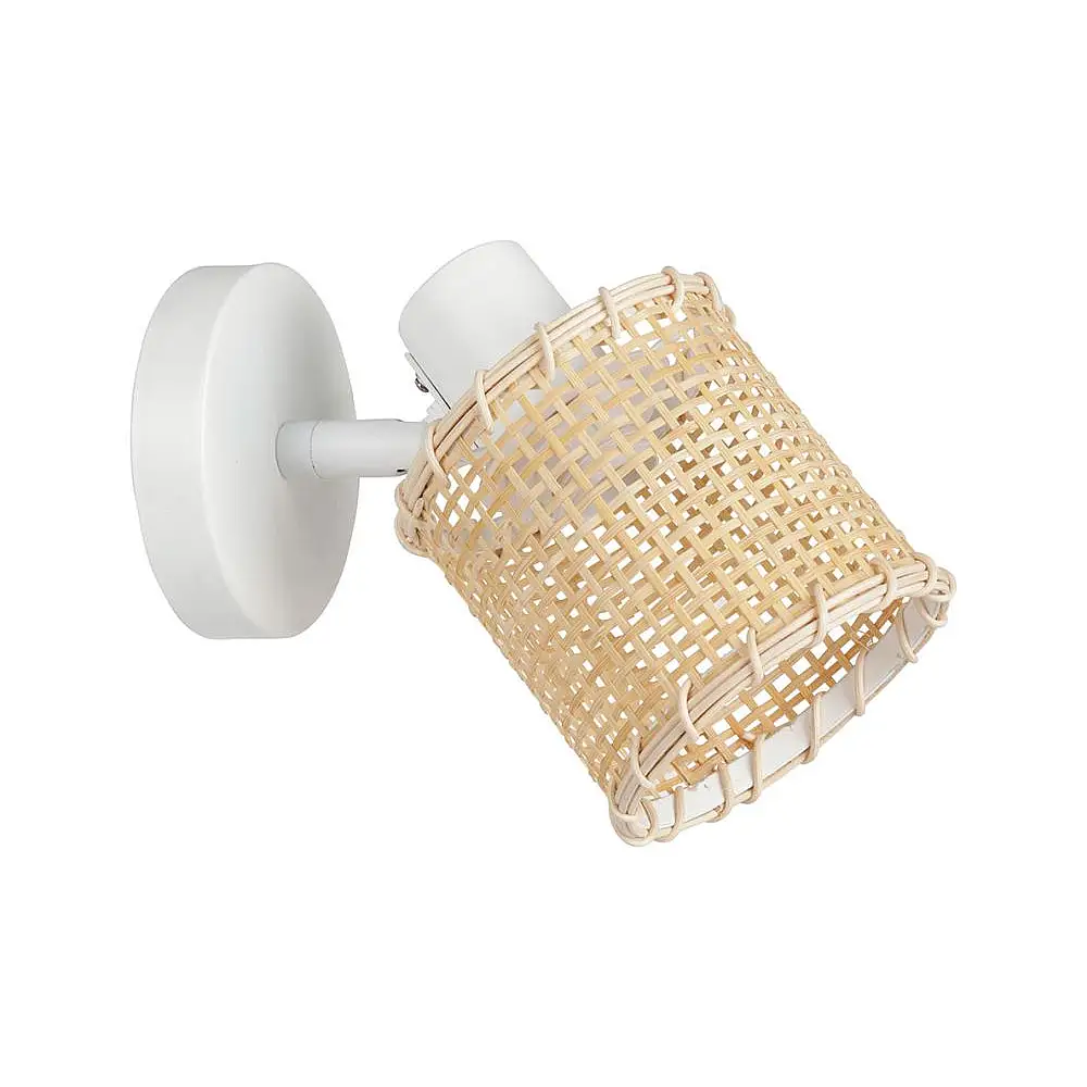 Ostaria Μεταλλικό Σποτ Μπαμπού 'Μαχίνα' Λευκό Φυσικό - Μπαμπού Πιστοποιημένο FSC® -36980