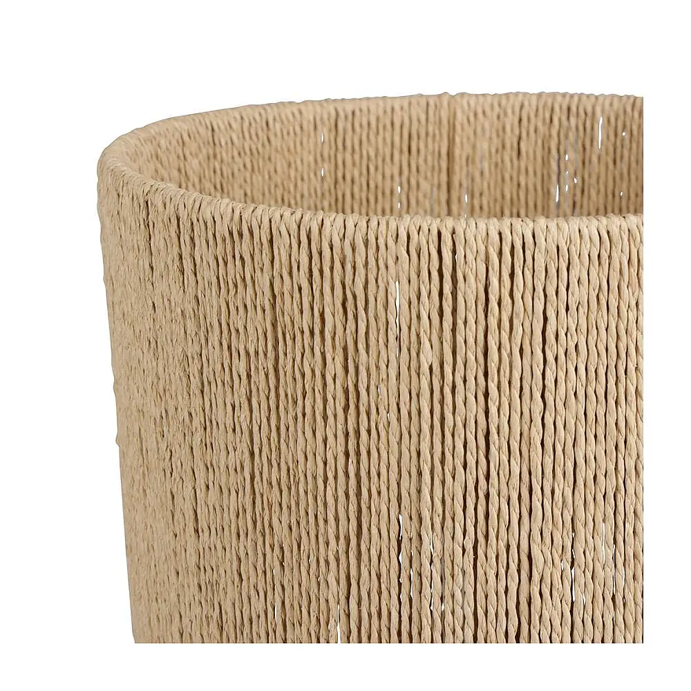 Ostaria Δίχρωμο Μεταλλικό Φωτιστικό 'Abisko' Λευκό Μπεζ με Χάρτινο Καπέλο -36967