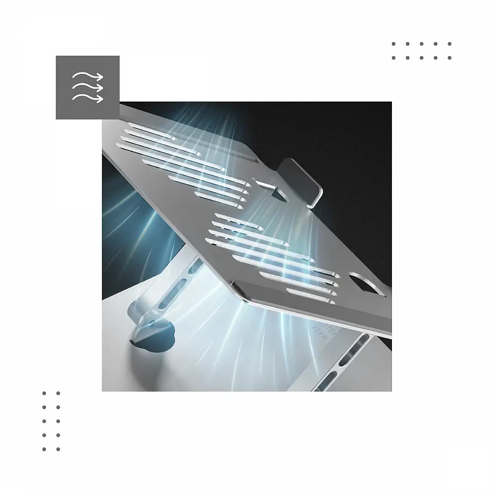 MarkAdler Βάση φορητού υπολογιστή Stand 2.5 με Διαστάσεις 2.5" 5903796016338