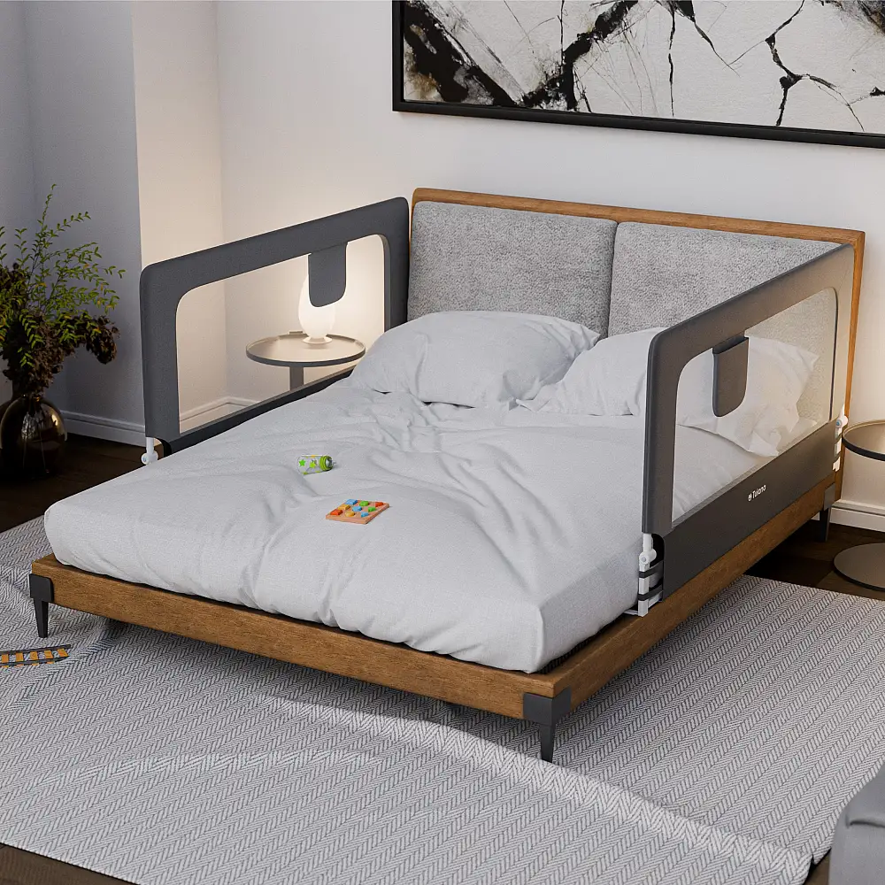 Tulano Προστατευτικό Κιγκλίδωμα Κρεβατιού 150 cm Cover 30 Γκρι 5903796017571