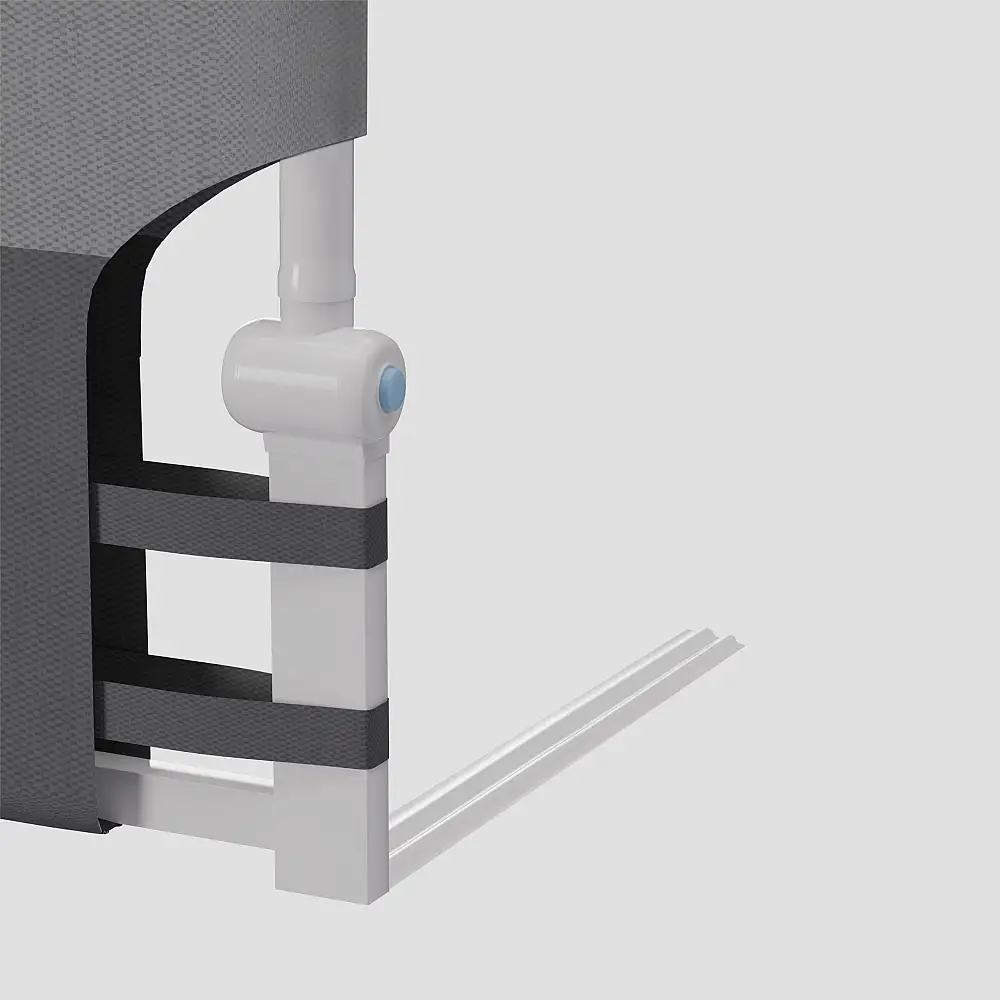 Tulano Προστατευτικό Κιγκλίδωμα Κρεβατιού 200cm Cover 30 Γκρι 5903796017588