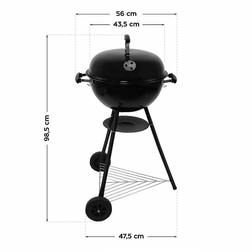 Gregman Ψησταριά 2 σε 1 Ηλεκτρική-Κάρβουνο Roast 60 5903796018967