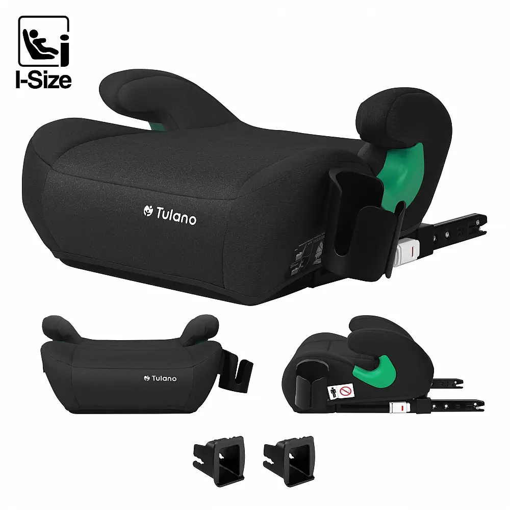 Tulano Παιδικό Κάθισμα Αυτοκινήτου ISOFIX 125-150cm Cabby 35 Μαύρο 5903796017991