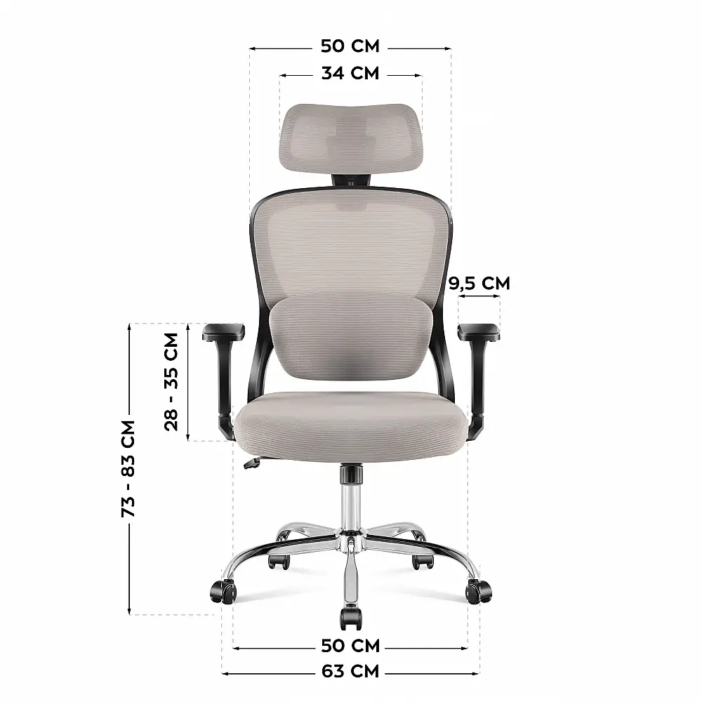 MarkAdler Περιστρεφόμενη Καρέκλα Διευθυντή Manager 3.2 Γκρι 5903796018394