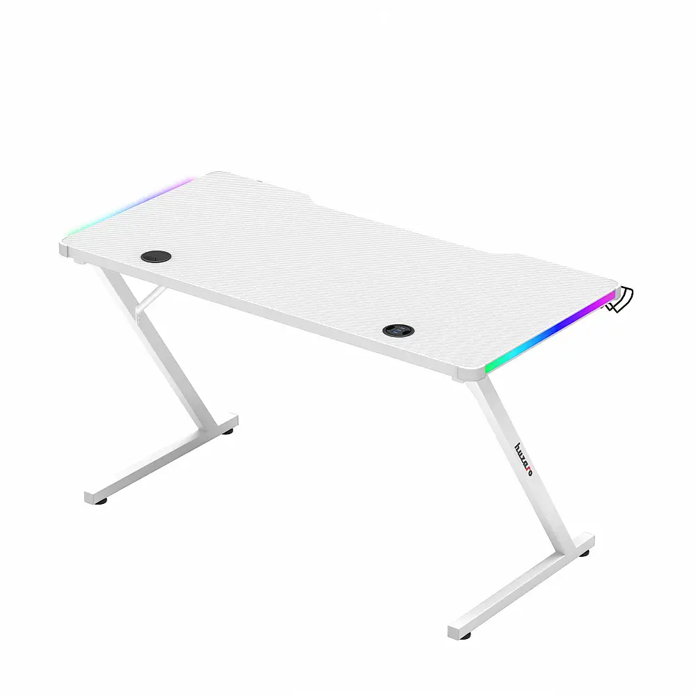 Huzaro Γραφείο Hero 2.5 Λευκό RGB 140x75x75 εκ. 5903796014709