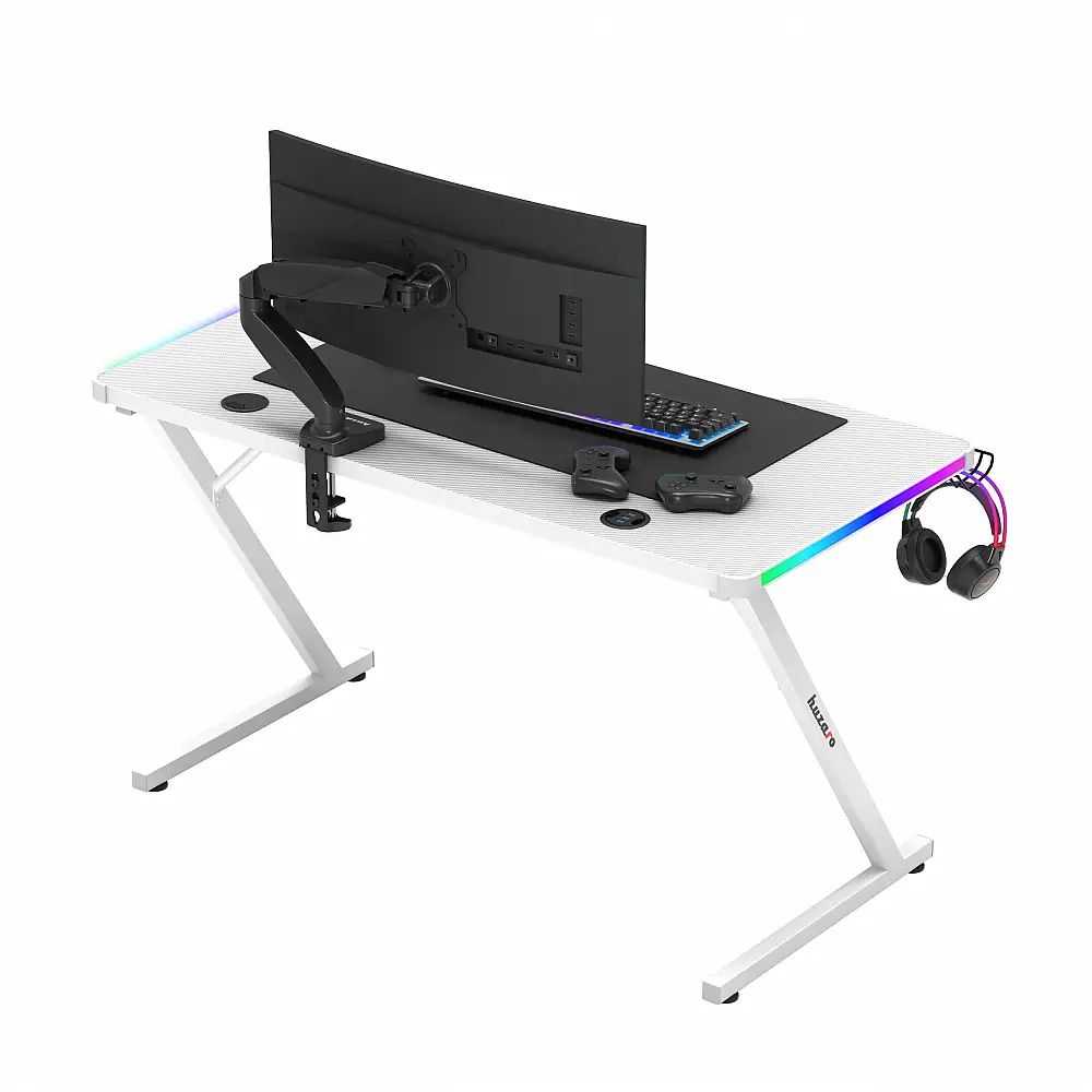 Huzaro Γραφείο Hero 2.5 Λευκό RGB 140x75x75 εκ. 5903796014709