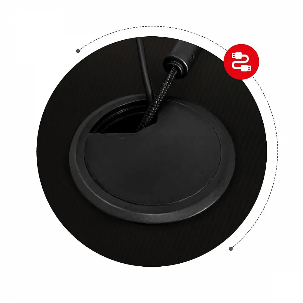 Huzaro Γραφείο Gaming 160x75 εκ.Hero 4.7 Μαύρο 5903796011319