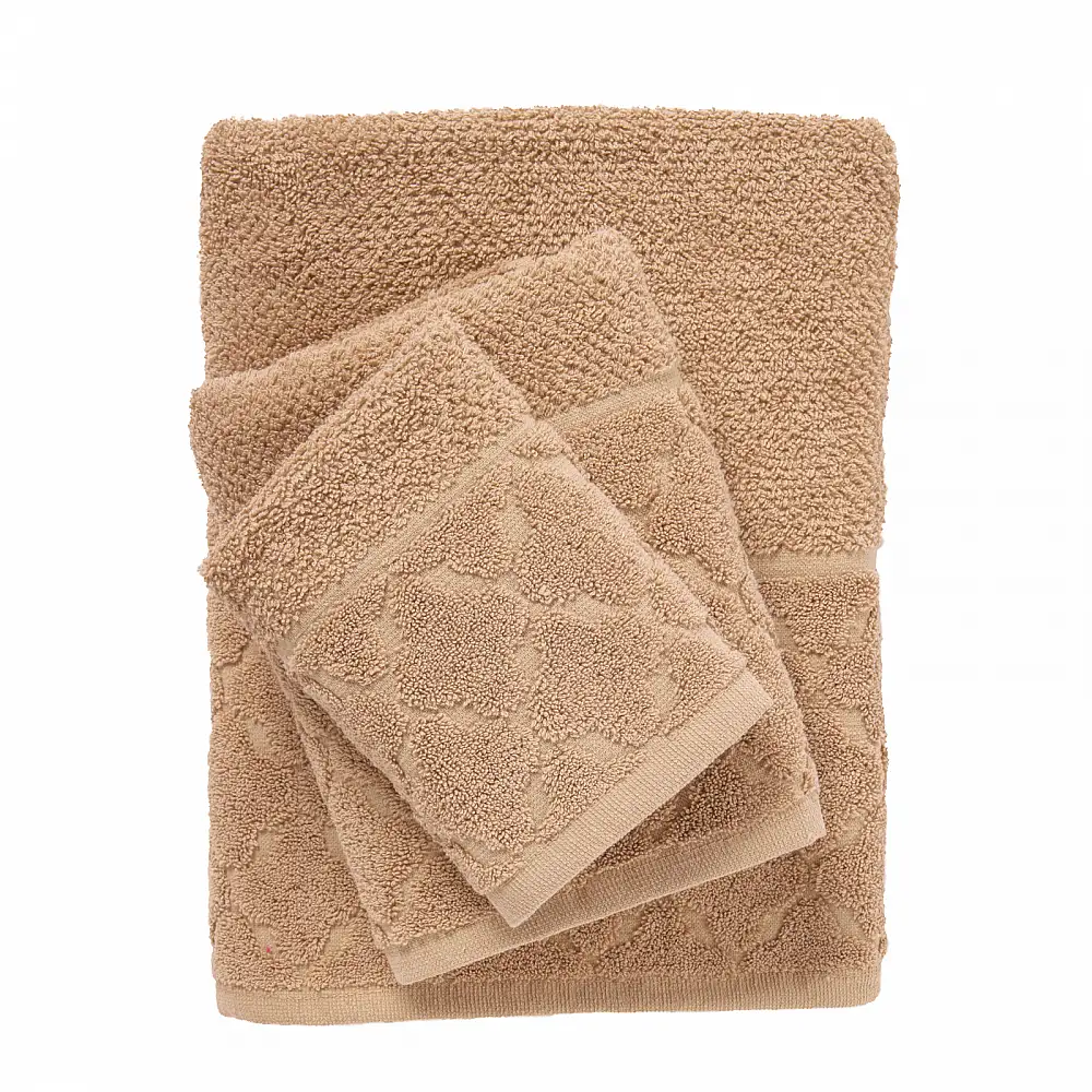 DAS HOME Σετ Πετσέτες 3τεμαχίων Best 0792 Taupe 530708180792