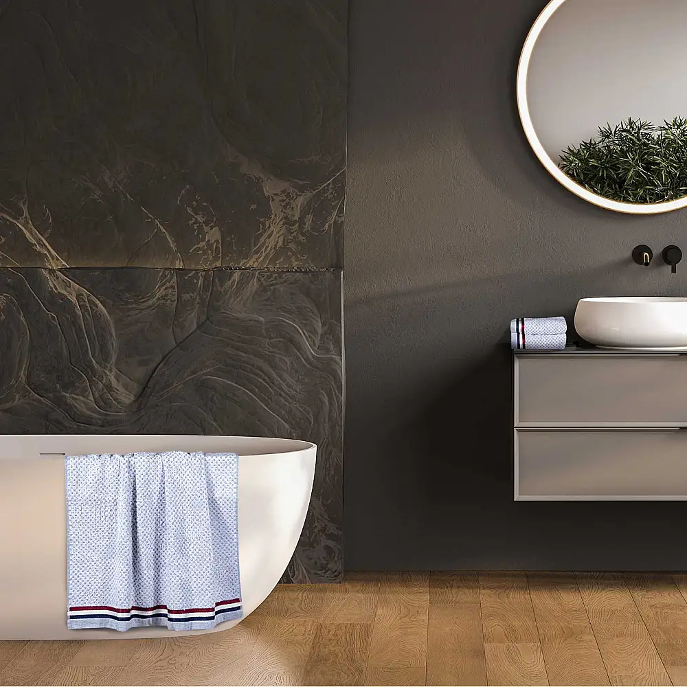 GREENWICH POLO CLUB Σετ Πετσέτες 3 Τεμαχίων 3074 Μπλε, Κόκκινο, Λευκό 230708003074