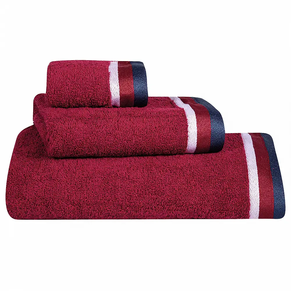 GREENWICH POLO CLUB Σετ Πετσέτες 3 Τεμαχίων Essential 3061 Bordeaux 230708003061