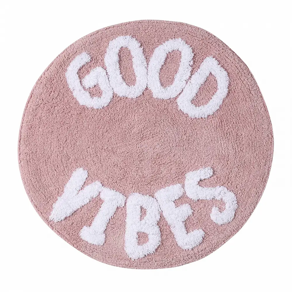 DAS HOME Ταπέτο Φ.60 0681 Λευκό, Ροζ 420760900681